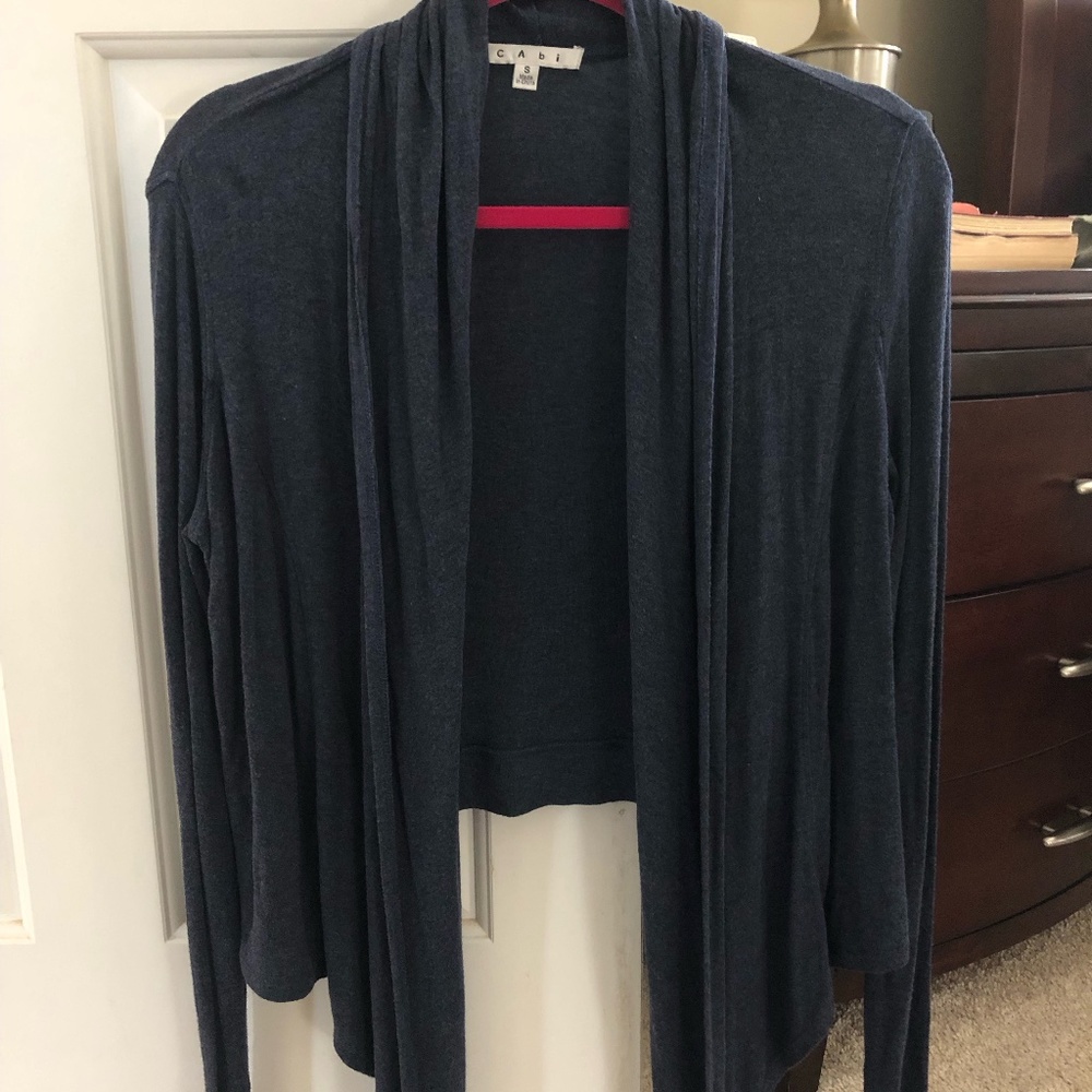 CAbi Cardigan Sweater (Size Small), Color: Navy Blue